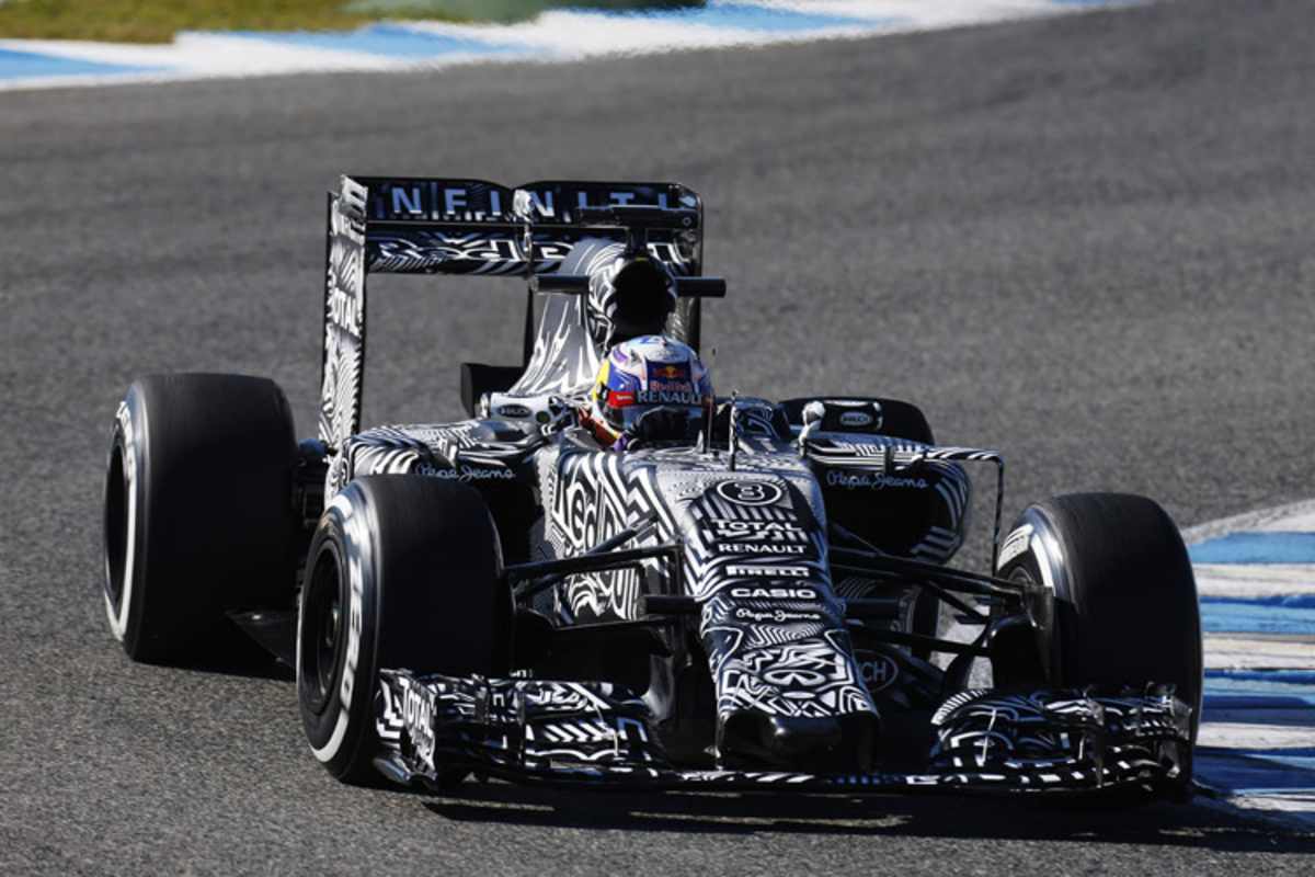 Daniel Ricciardo war im Tarn-Look unterwegs