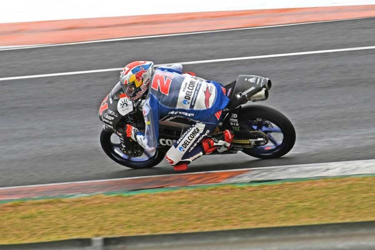 Fabio Di Giannantonio testete auch im Nassen unermüdlich