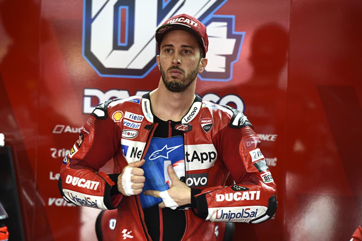 Andrea Dovizioso beim ersten Test in Neuburg