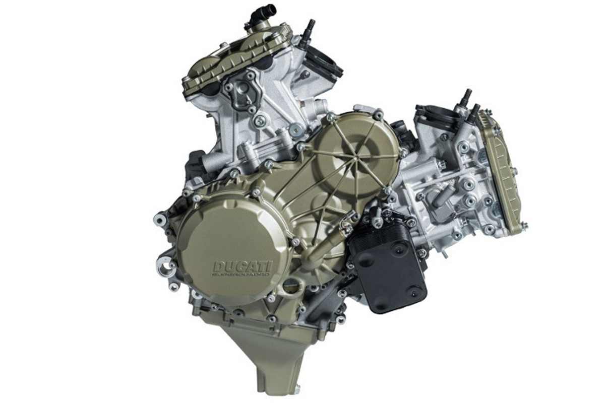 So sieht das aus, wenn 215 PS bei 11.000/min und 146 Nm bei 9000/min aus einem V2 herausgeholt werden