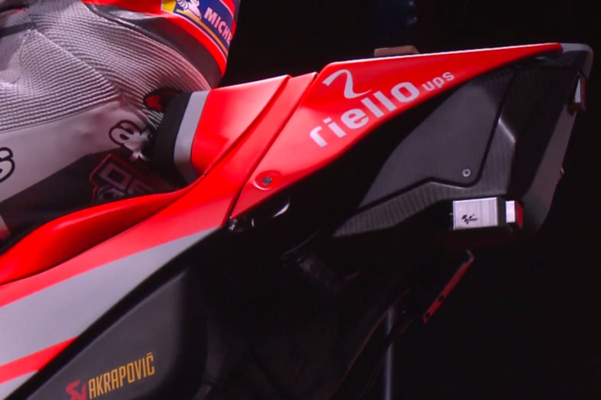 Der Höcker der MotoGP-Ducati