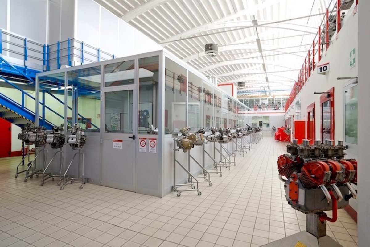 Blick ins Werk der Italiener