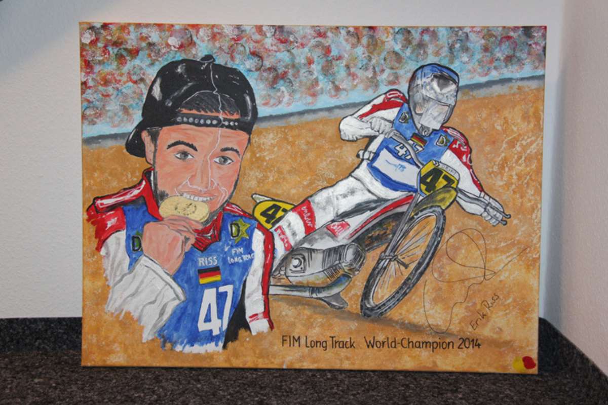 Mit 19 Jahren bereits Langbahn-Weltmeister: Erik Riss