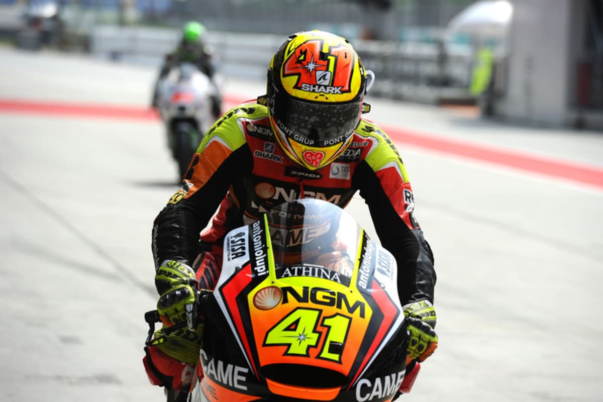 Auch Aleix Espargaró machte 2014 für ATHINA Reklame