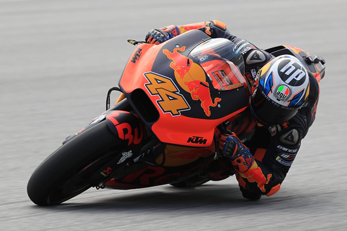 Pol Espargaró mit der KTM-Version einer Downforce-Verkleidung
