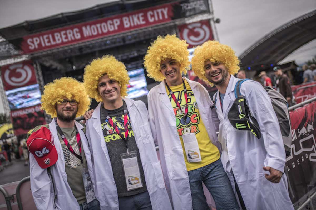 Gute Stimmung herrschte auch in der MotoGP Bike City 