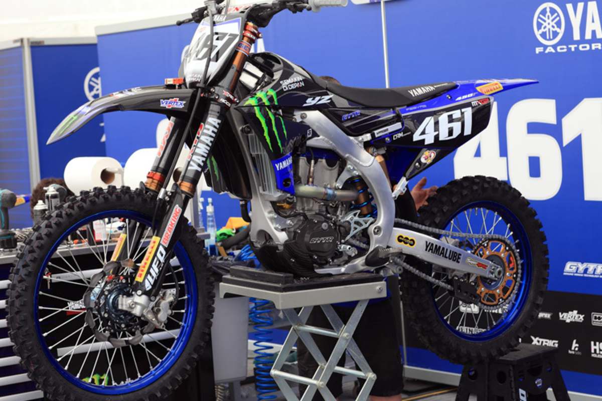 Die Factory-Yamaha von Romain Febvre