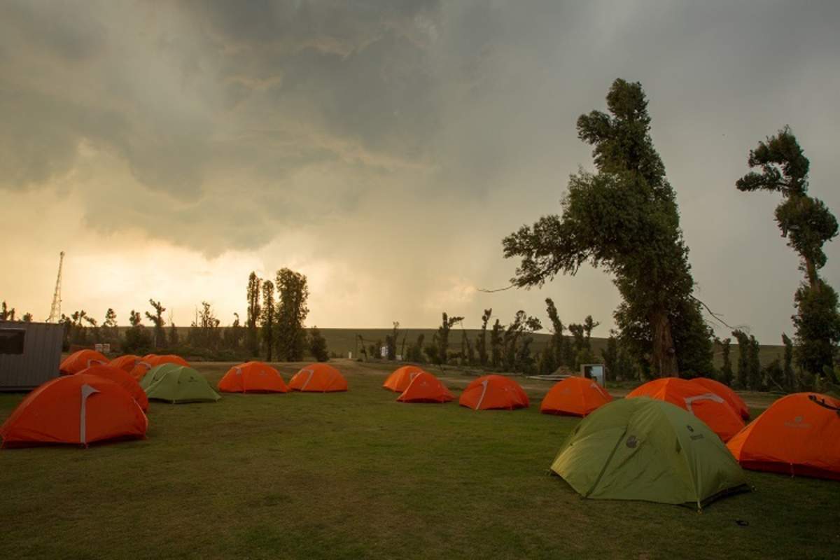 Wie später an der Trophy wurde auch am Qualifying gezeltet