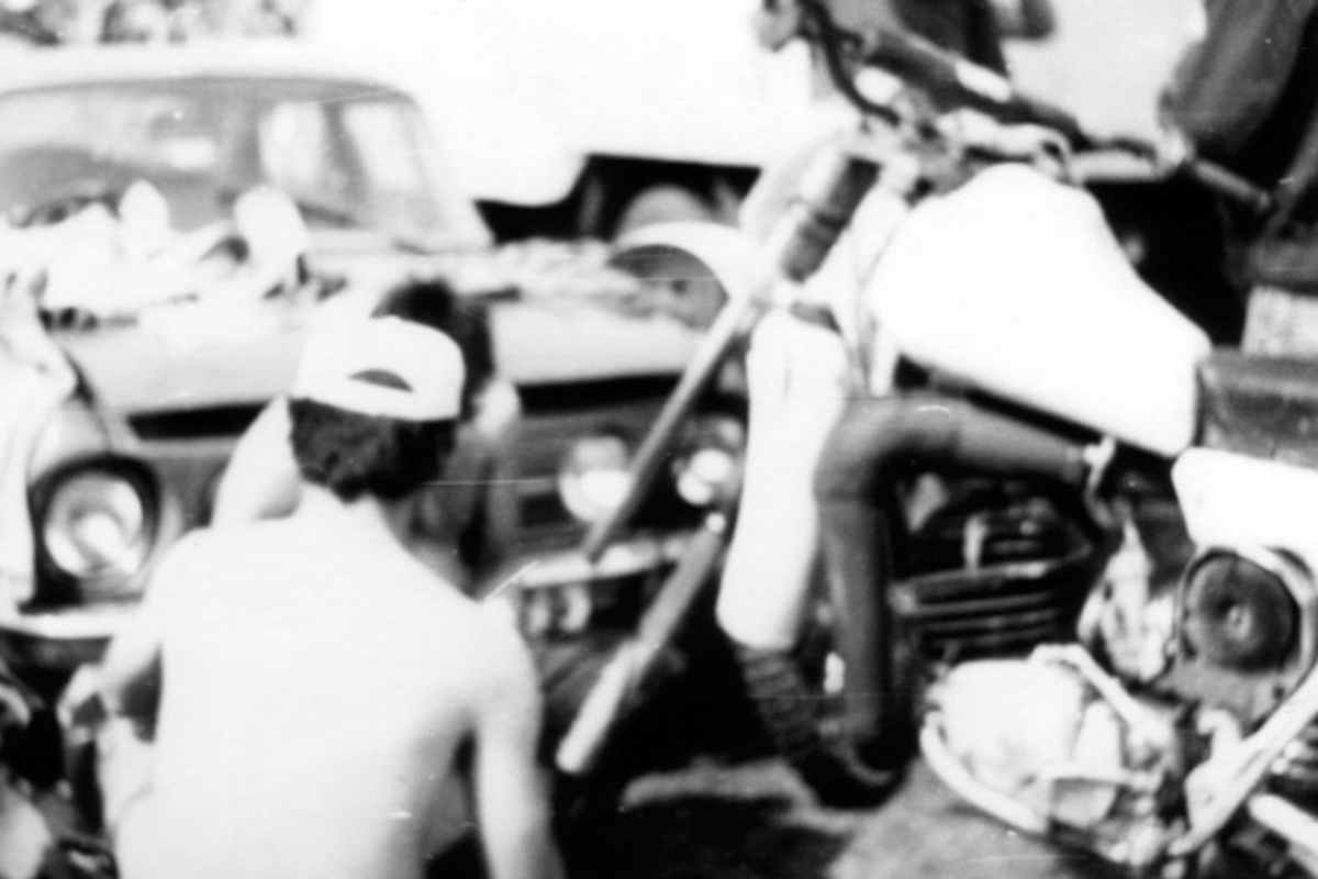 Gäste aus dem Ausland waren im Talkessel immer willkommen, hier Fahrer aus der Tschechoslowakei Anfang der 1980er Jahre