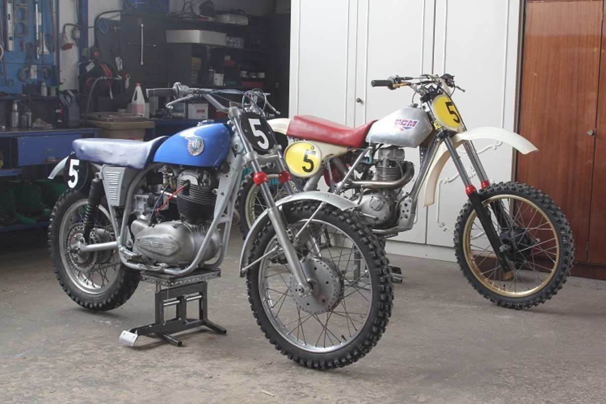 Eigenbau-Motocrossmaschine mit dem Motor einer NSU Max, CCM von 1981