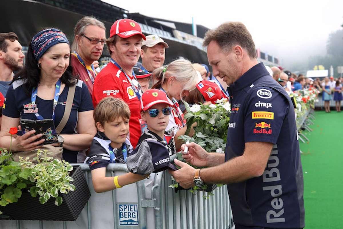 Red Bull Racing-Teamchef Christian Horner auf dem Green Carpet