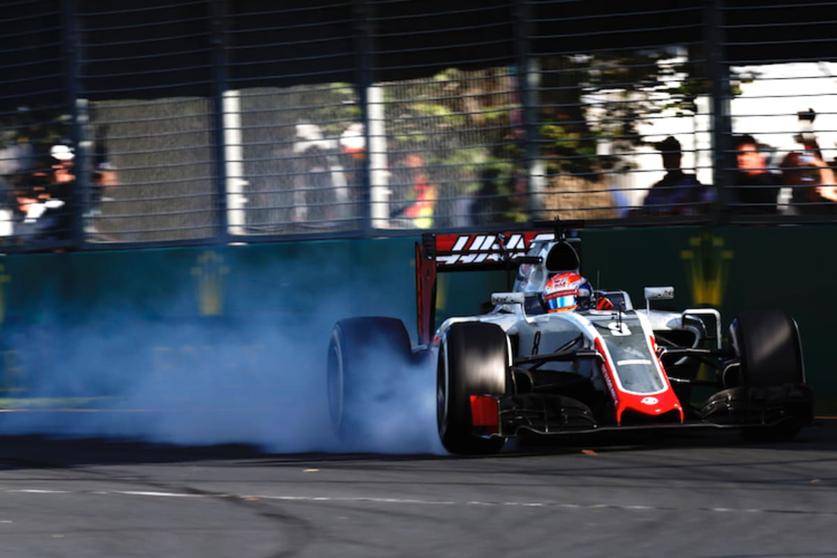 Romain Grosjean beim Traumdebüt in Australien: Mit Haas auf Anhieb Sechster