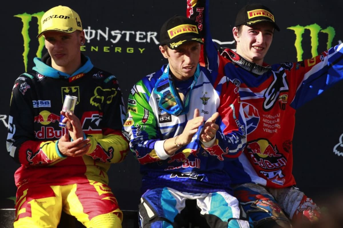 Das MXoN ist das einzige Event des Jahres, bei dem die US-Stars auf die WM-Elite stoßen: Hier Ken Roczen, Antonio Cairoli und Jeffrey Herlings