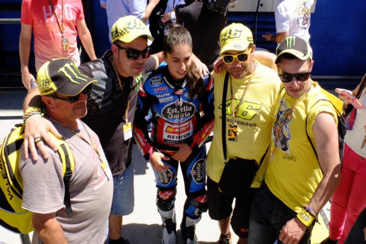 Herrera mit Fans in Jerez