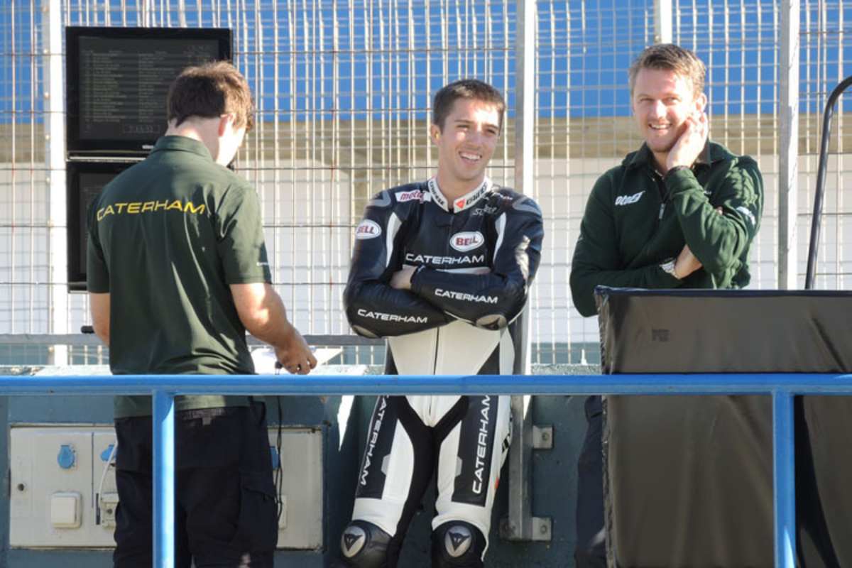 Teamleiter Johan Stigefelt und US-Superbike-Meister Josh Herrin (v. re.)