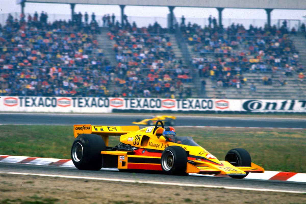 Schlitzohr Hans Heyer 1977 in Hockenheim