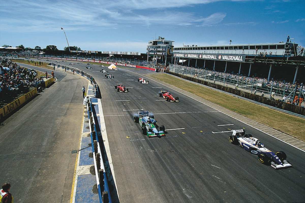 Damon Hill und Michael Schumacher in Silverstone 1994