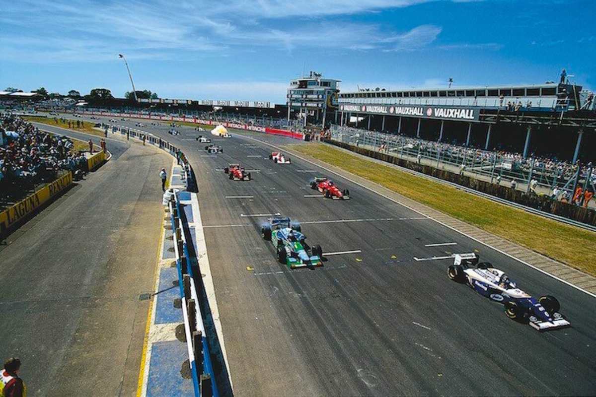 Damon Hill und Michael Schumacher in Silverstone 1994