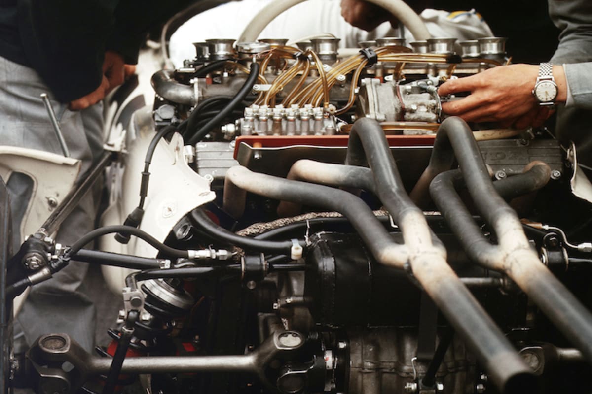 Der quer eingebaute Honda-Motor