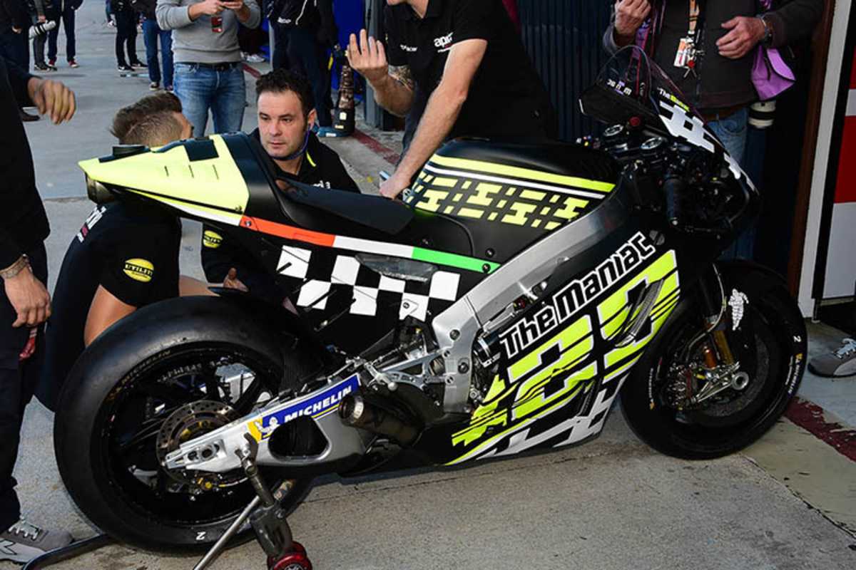 So sieht das Test-Design von Andrea Iannone bei Aprilia aus