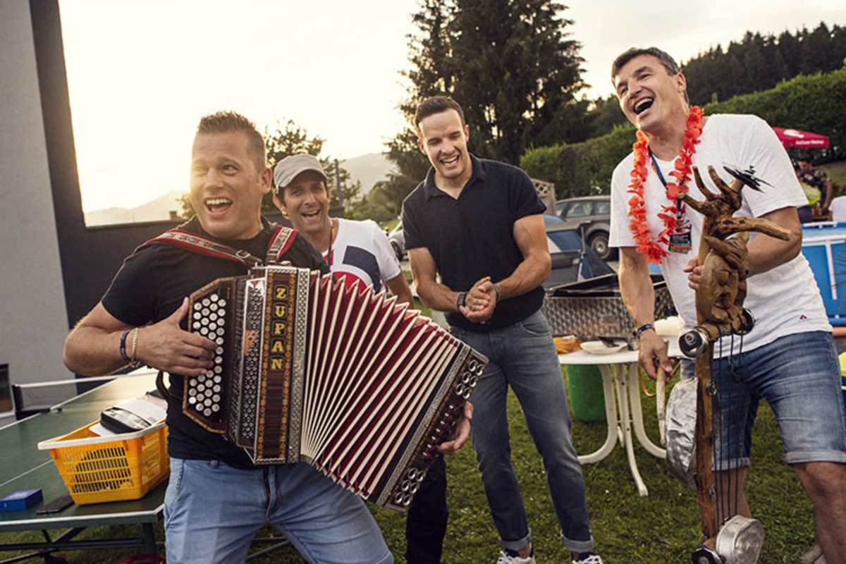 Christof Innerhofer sorgte für Stimmung 