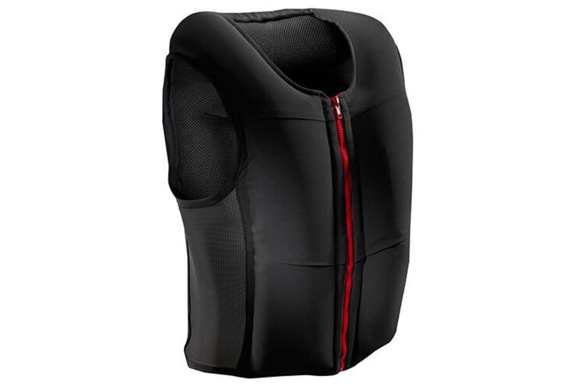 Die In&motion-Airbag-Weste im «aufgeblasenen» Zustand