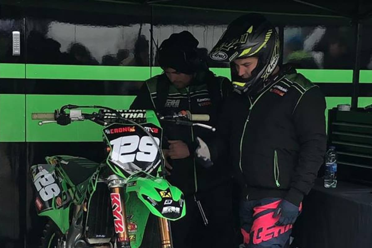 Henry Jacobi gab in Ottobiano sein Renndebüt auf der F&H Kawasaki