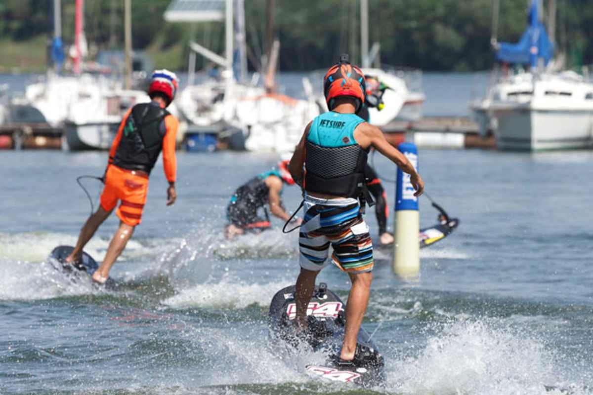 Der Jetsurf-Parcours war für die Anfänger eine Herausforderung
