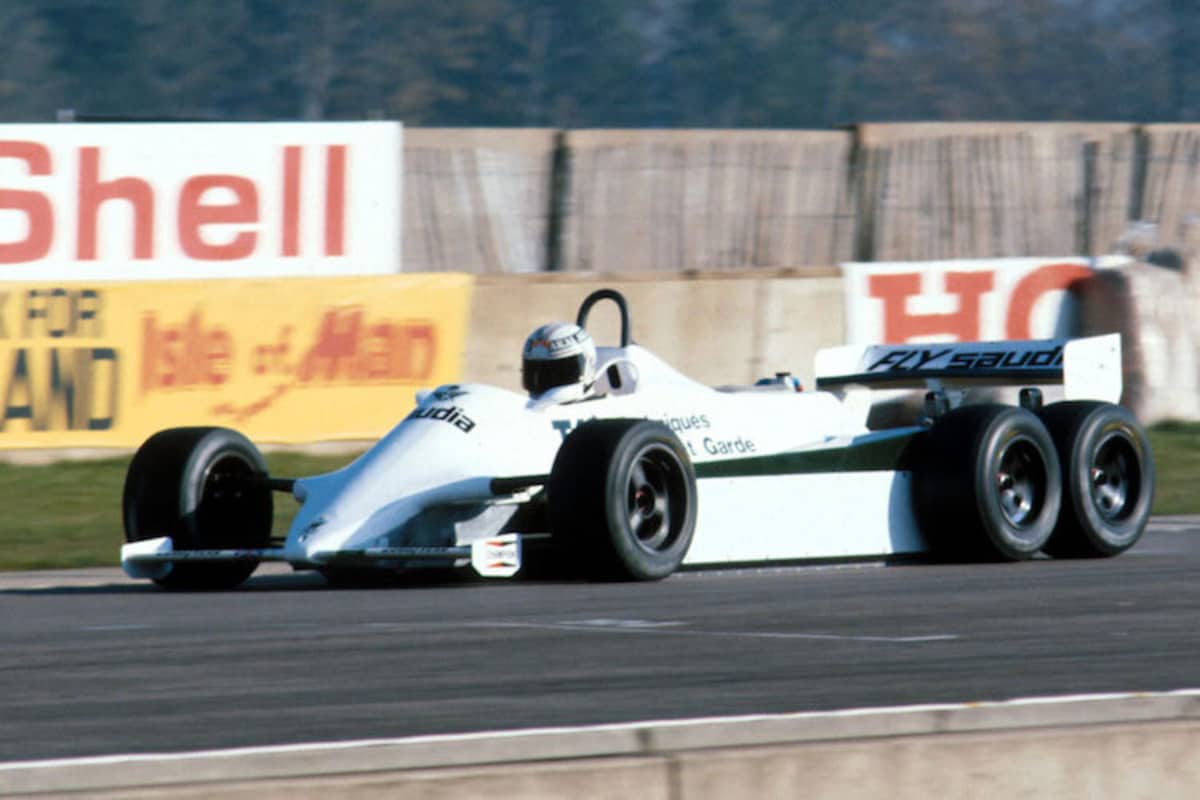 Alan Jones testete 1982 den Sechsrad-Williams