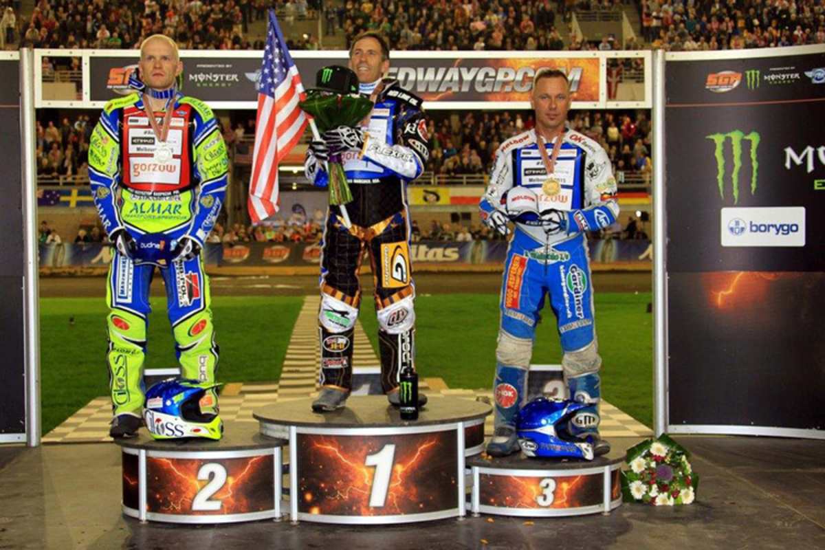 Die Top-3 der Welt: Krzysztof Kasprzak, Greg Hancock und Nicki Pedersen (v.l.)