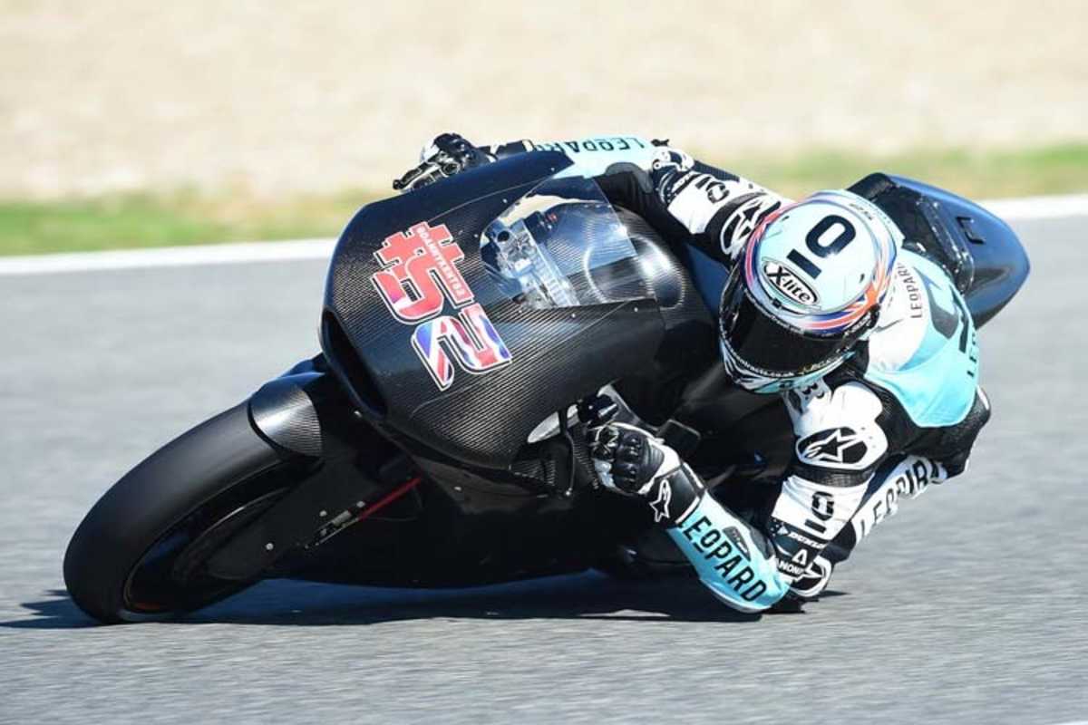 Moto3-Weltmeister Danny Kent auf der Moto2-Kalex des Leoprad-Teams