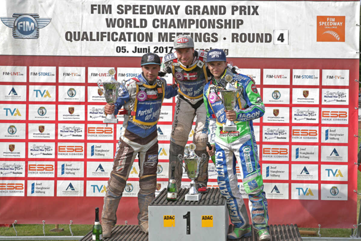 Die Top-3: Szczepaniak, Kildemand und Andersen (v.l.)