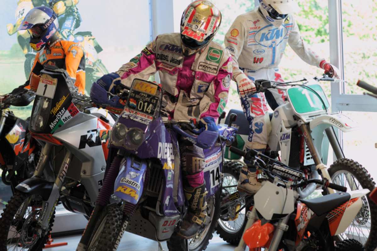 Die Rallyemotorräder von Heinz Kinigadner