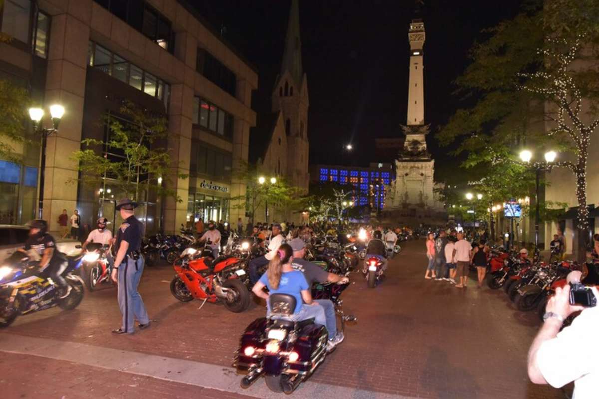 Down Town Indy am Samstagabend