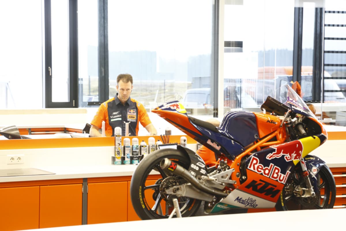 Die Rennabteilung für die Moto3-WM