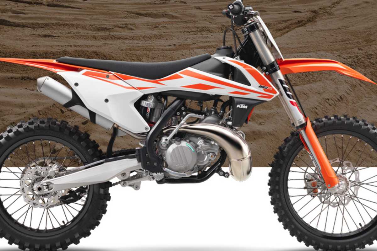 Moderne Zweitakt-KTM, Jahrgang 2017, wie sie Dennis Ullrich in Dortmund bewegen wird