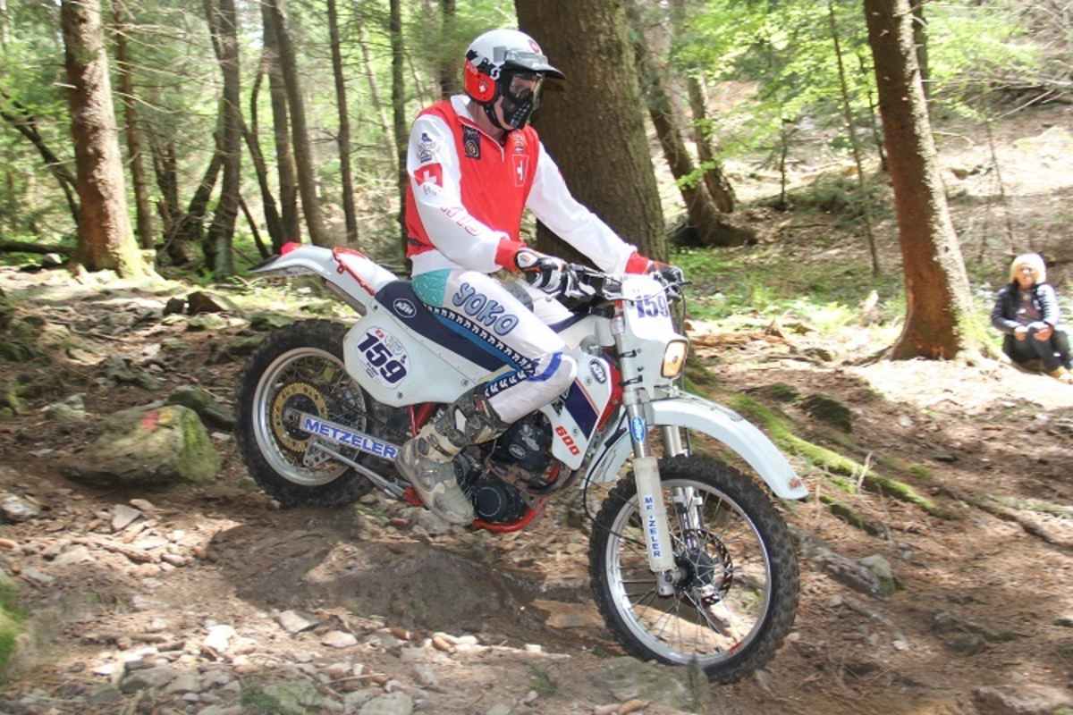 Der Langhuber mit der Rotax-KTM von 1987  im Einsatz