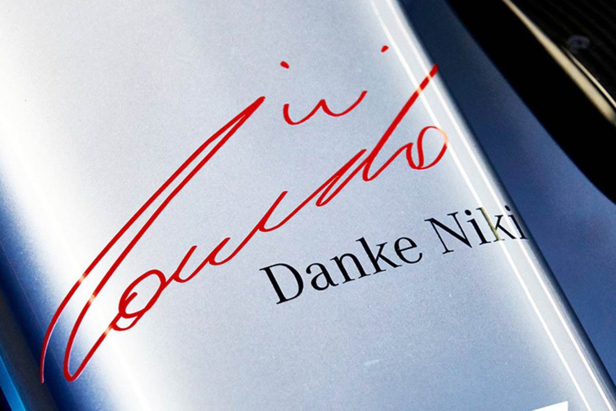 Auf dem Silberpfeil von Hamilton und Bottas