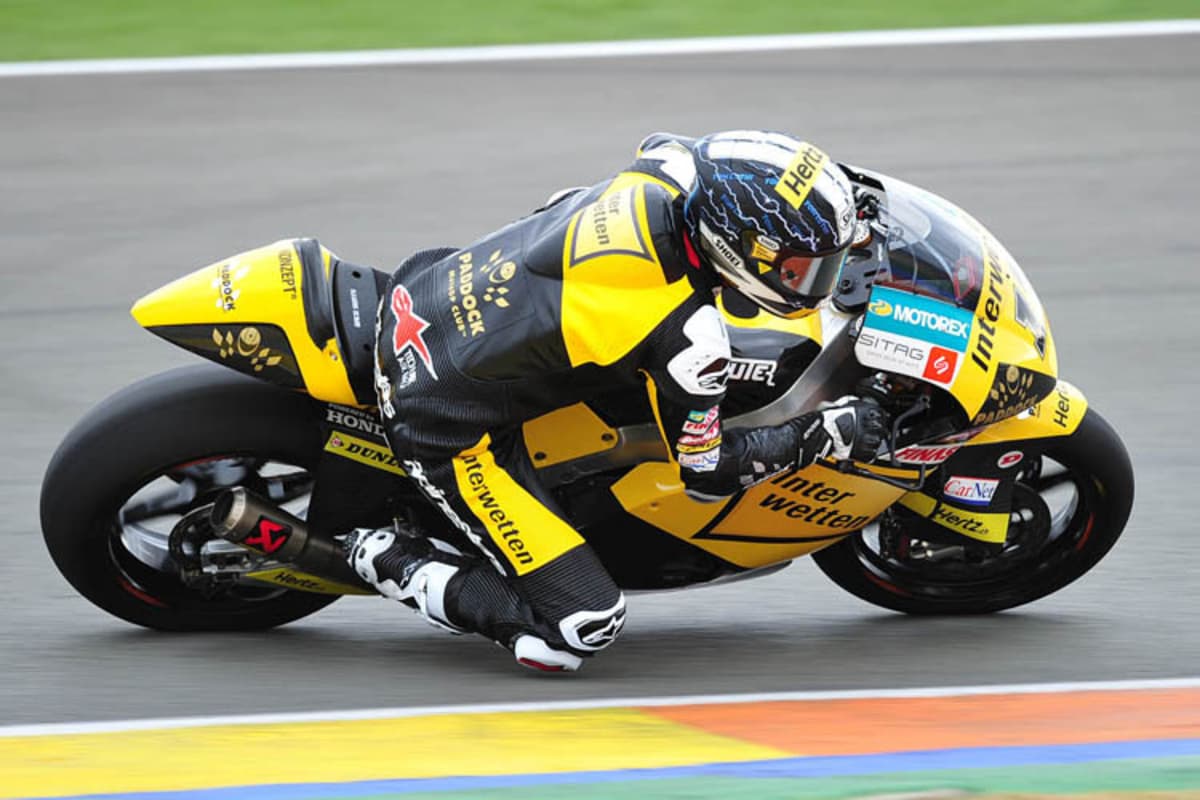 Tom Lüthi beim IRTA-Test in Valencia