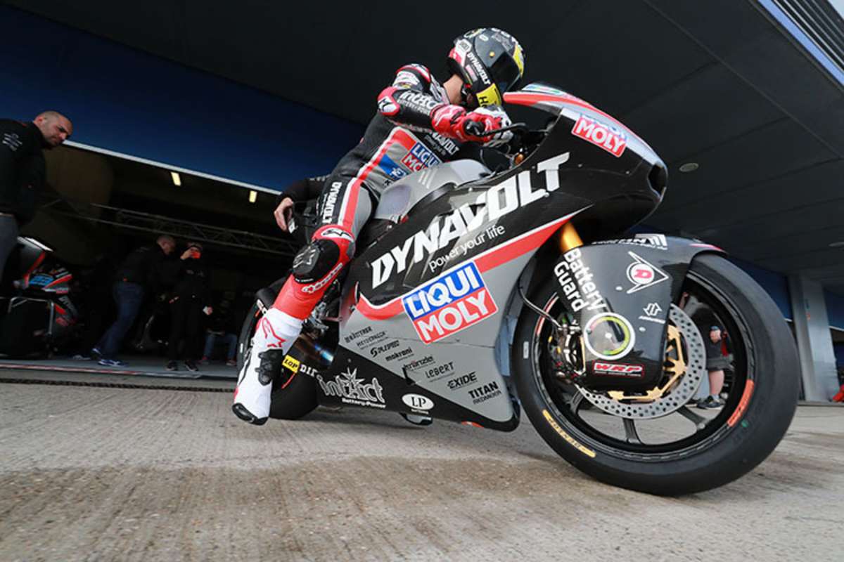 Tom Lüthi beim Test in Jerez