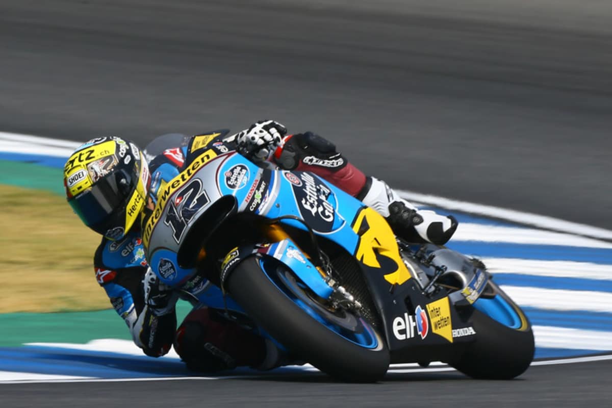 Rookie Tom Lüthi büßte 1,9 sec auf die Bestzeit ein