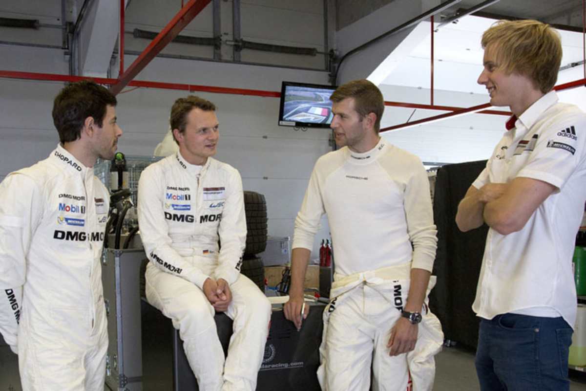 Makowiecki, Lieb, Christensen und Hartley (v.l.)