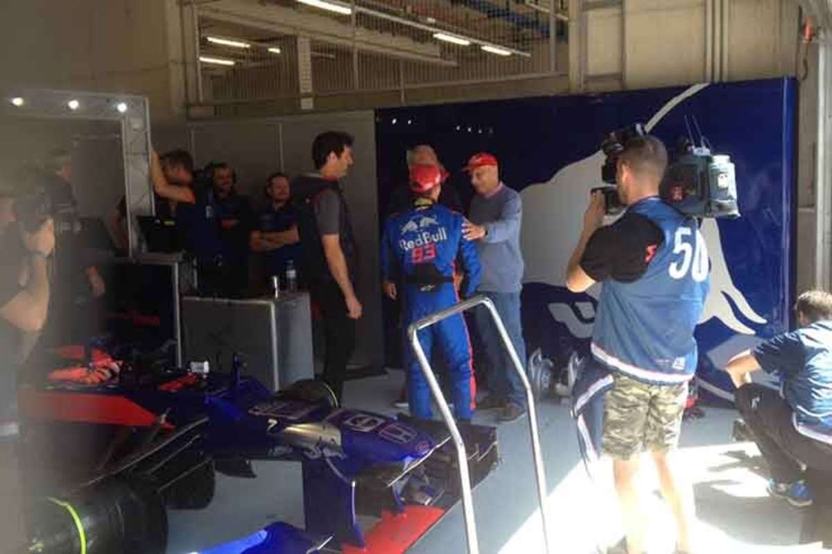 Marc Márquez im Gespräch mit Niki Lauda