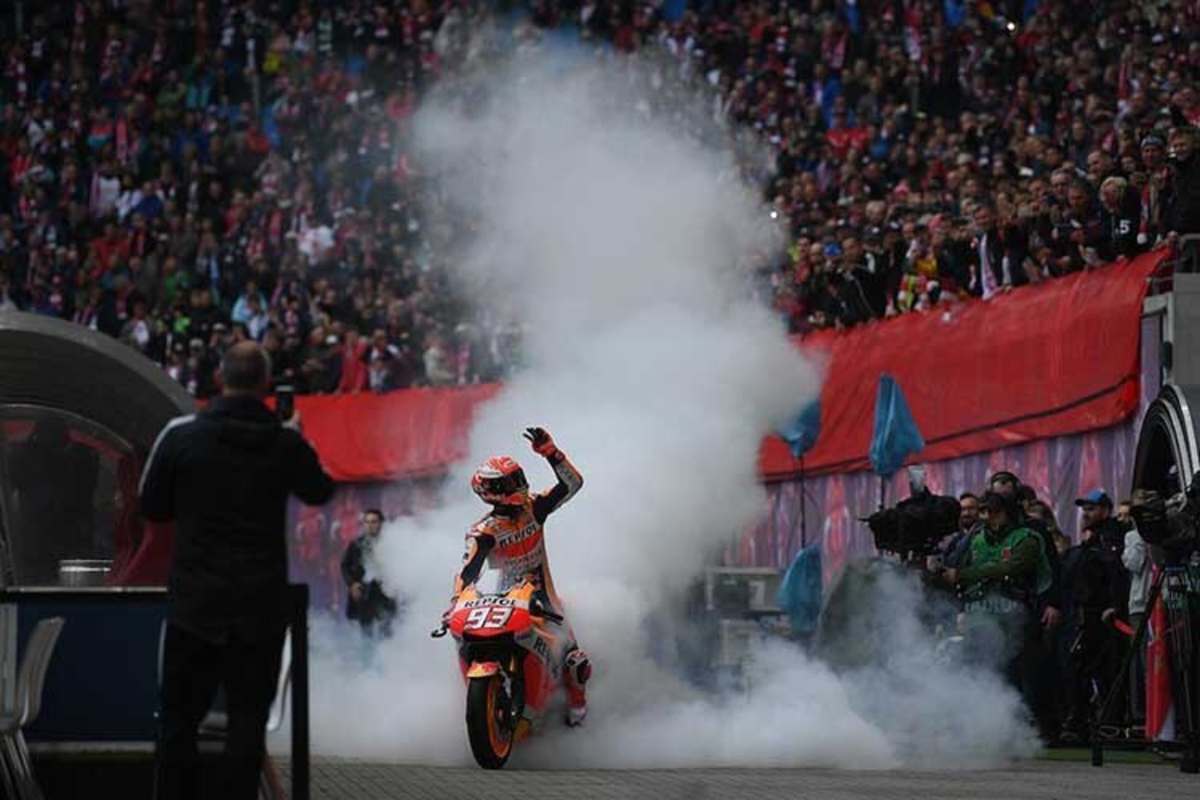 Marc Márquez auf der Repsol-Honda in Leipzig