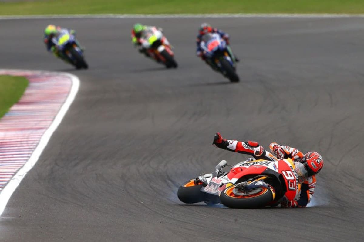 Marc Márquez ging seltener als 2013 zu Boden