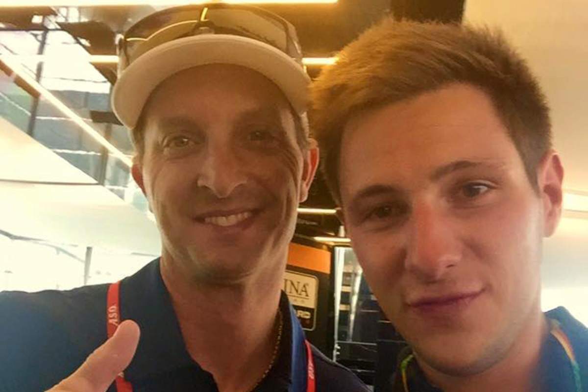 Marvin Fritz (li.) mit Colin Edwards