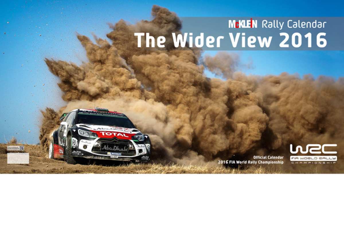 Das tolle am Rallye-Kalender ist die Überbreite – so kommen die Fotos herrlich zur Geltung