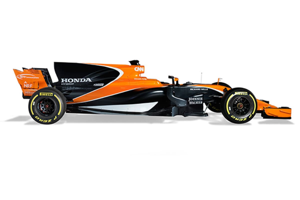 Auch der MCL32 verfügt über eine grosse Heckfinne