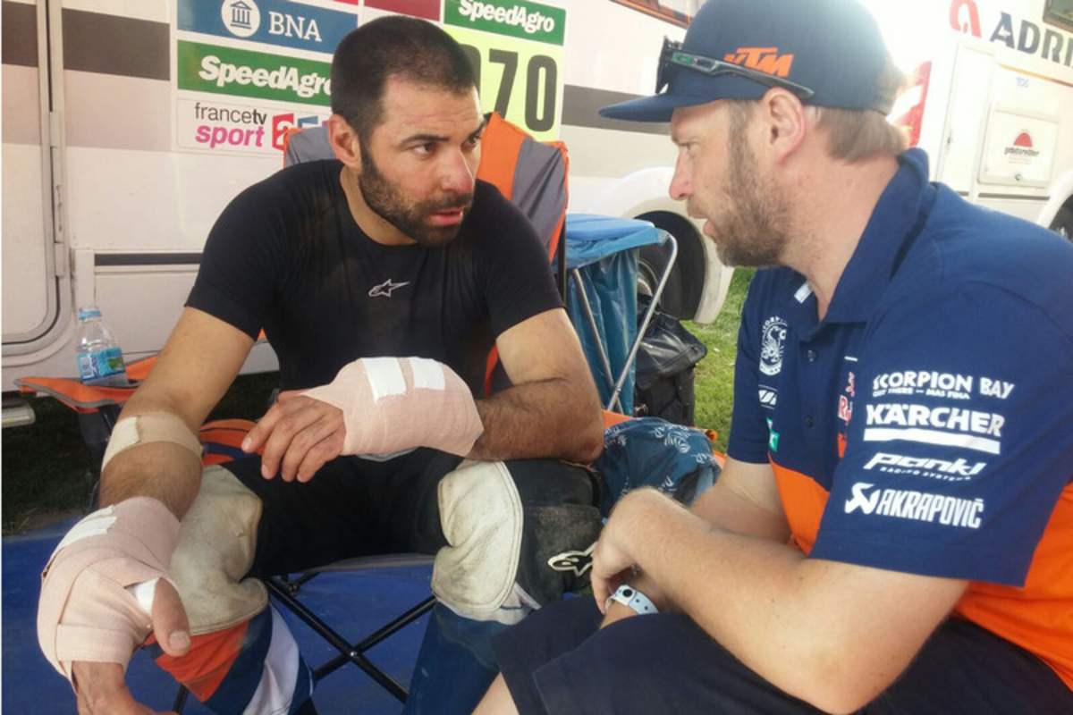 Antoine Meo mit KTM-Teamchef Alex Doringer