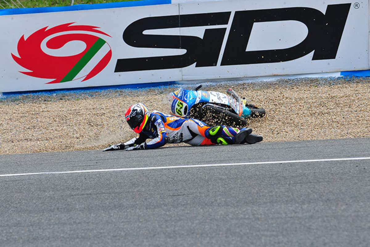 Der Patzer ereignete sich im zweiten Training in Kurve 2